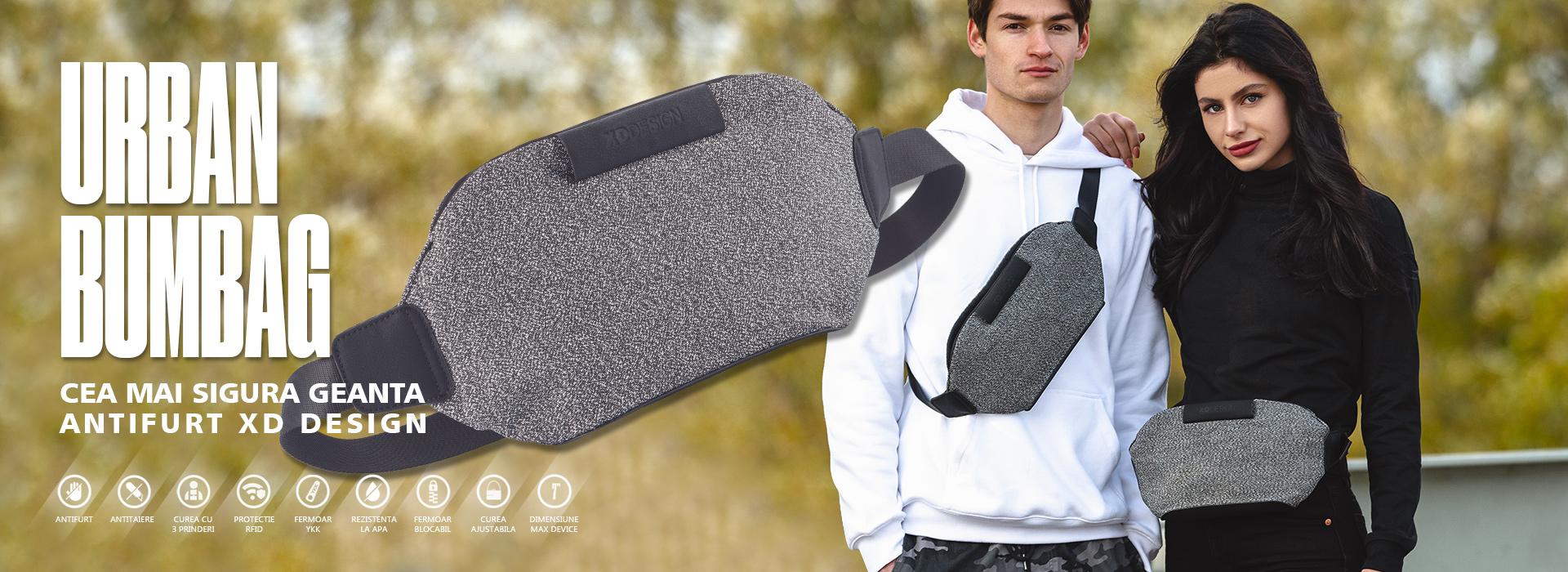 Geanta antifurt URBAN BUMBAG
