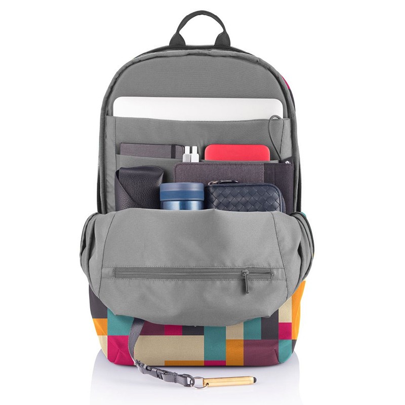 Rucsac antifurt Bobby Soft Art Geometric - Editie Limitata, 15.6 inch