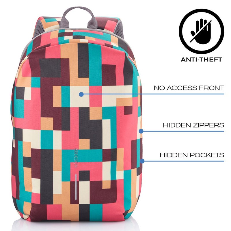 Rucsac antifurt Bobby Soft Art Geometric - Editie Limitata, 15.6 inch