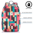 Rucsac antifurt Bobby Soft Art Geometric - Editie Limitata, 15.6 inch