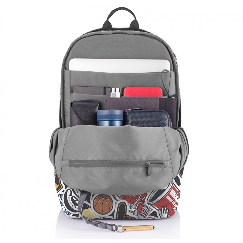 Rucsac antifurt Bobby Soft Art Graffiti - Editie Limitata, 15.6 inch
