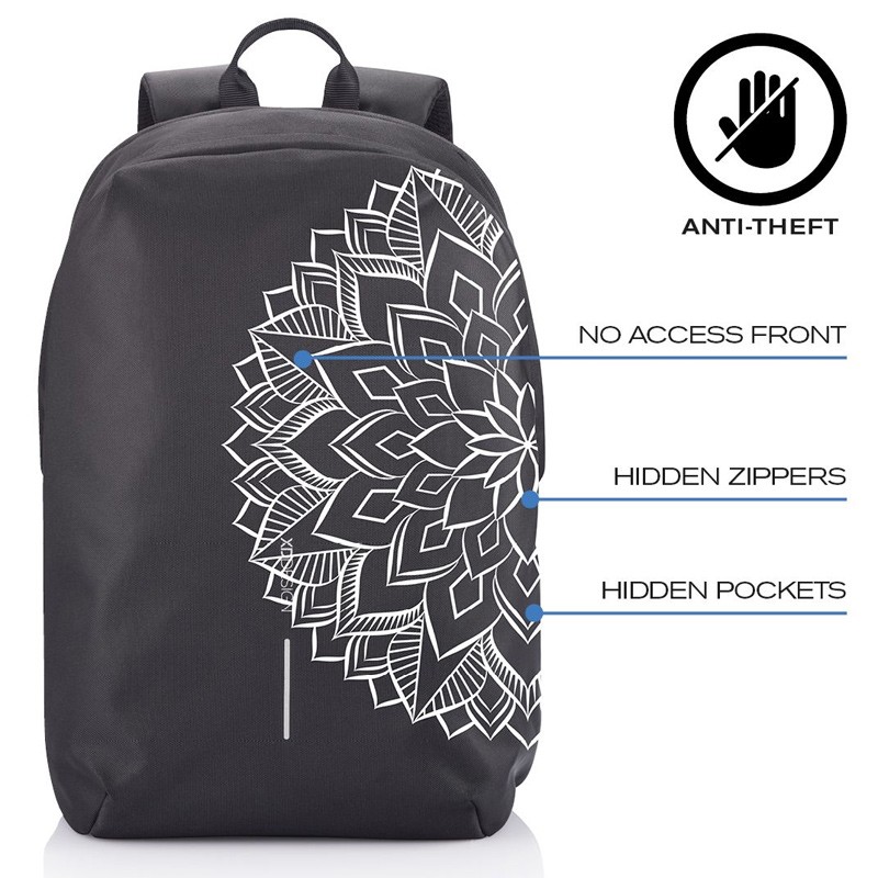 Rucsac antifurt Bobby Soft Art Mandala - Editie Limitata, 15.6 inch
