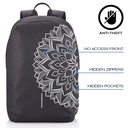 Rucsac antifurt Bobby Soft Art Mandala - Editie Limitata, 15.6 inch