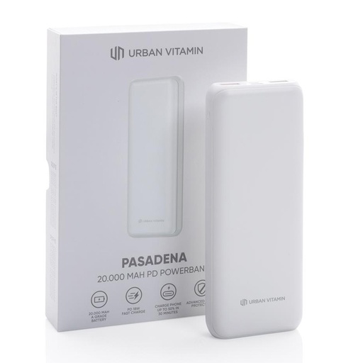 Baterie externa Urban Vitamin Pasadena, 20.000mAh